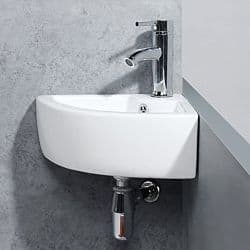 Lavabo esquinero pequeño
