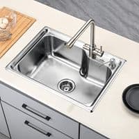 Fregadero de cocina Auralum montaje sobre encimera